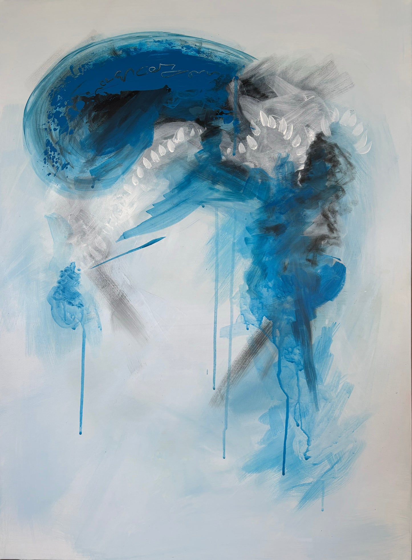 Blue on my Mind - – Abstract Acrylic Painting