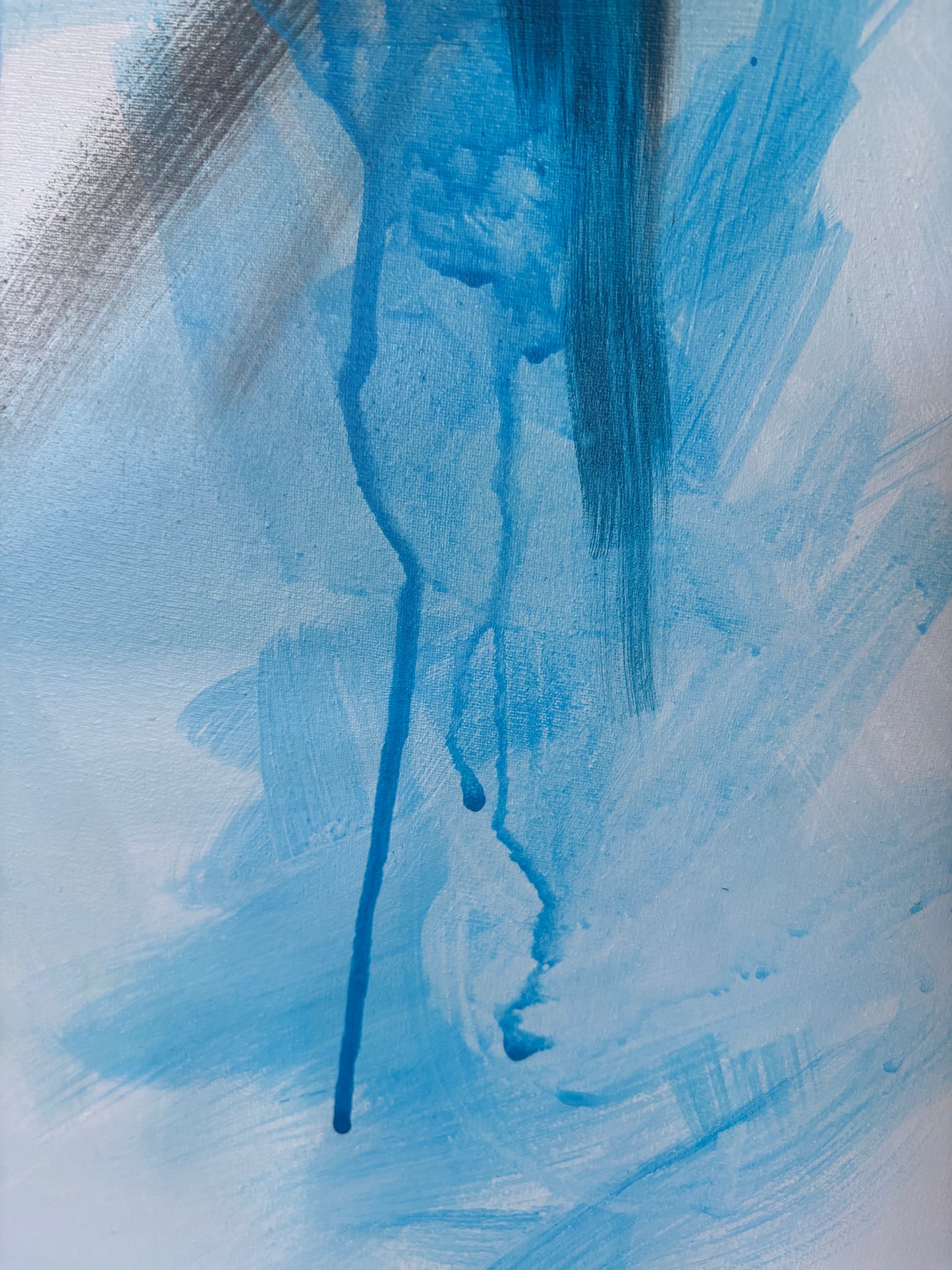Blue on my Mind - – Abstract Acrylic Painting