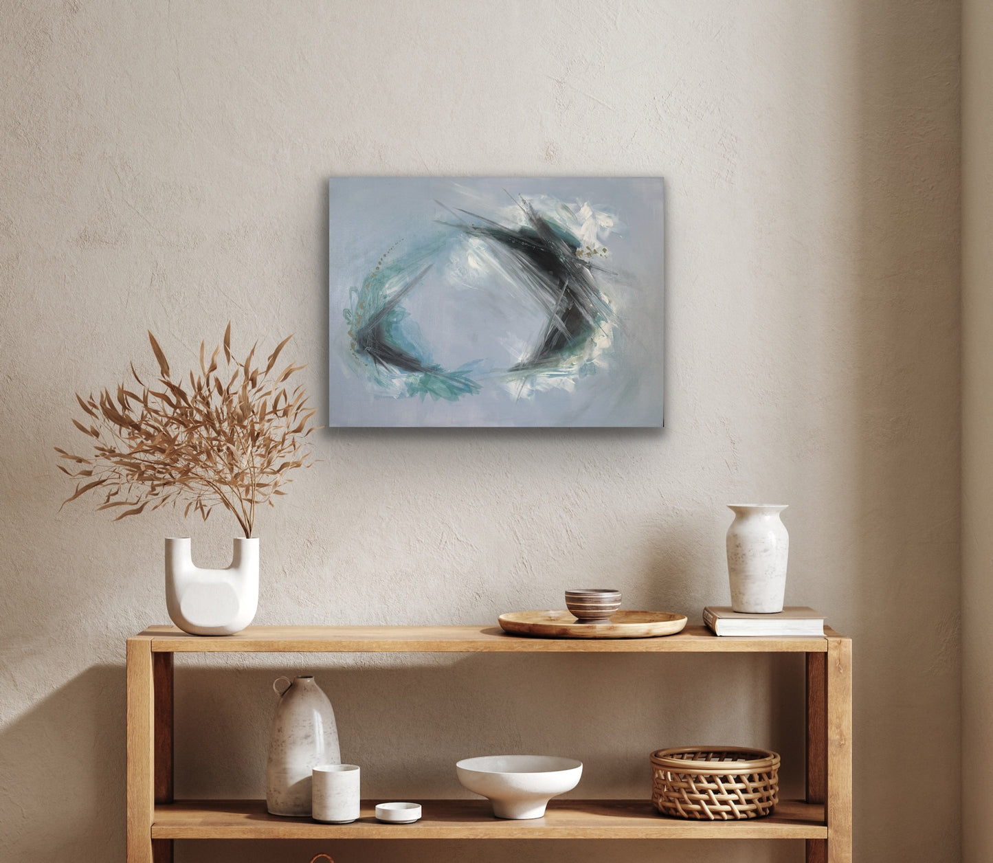 Beautifully Blue - Ocean-Inspired Acrylic Painting