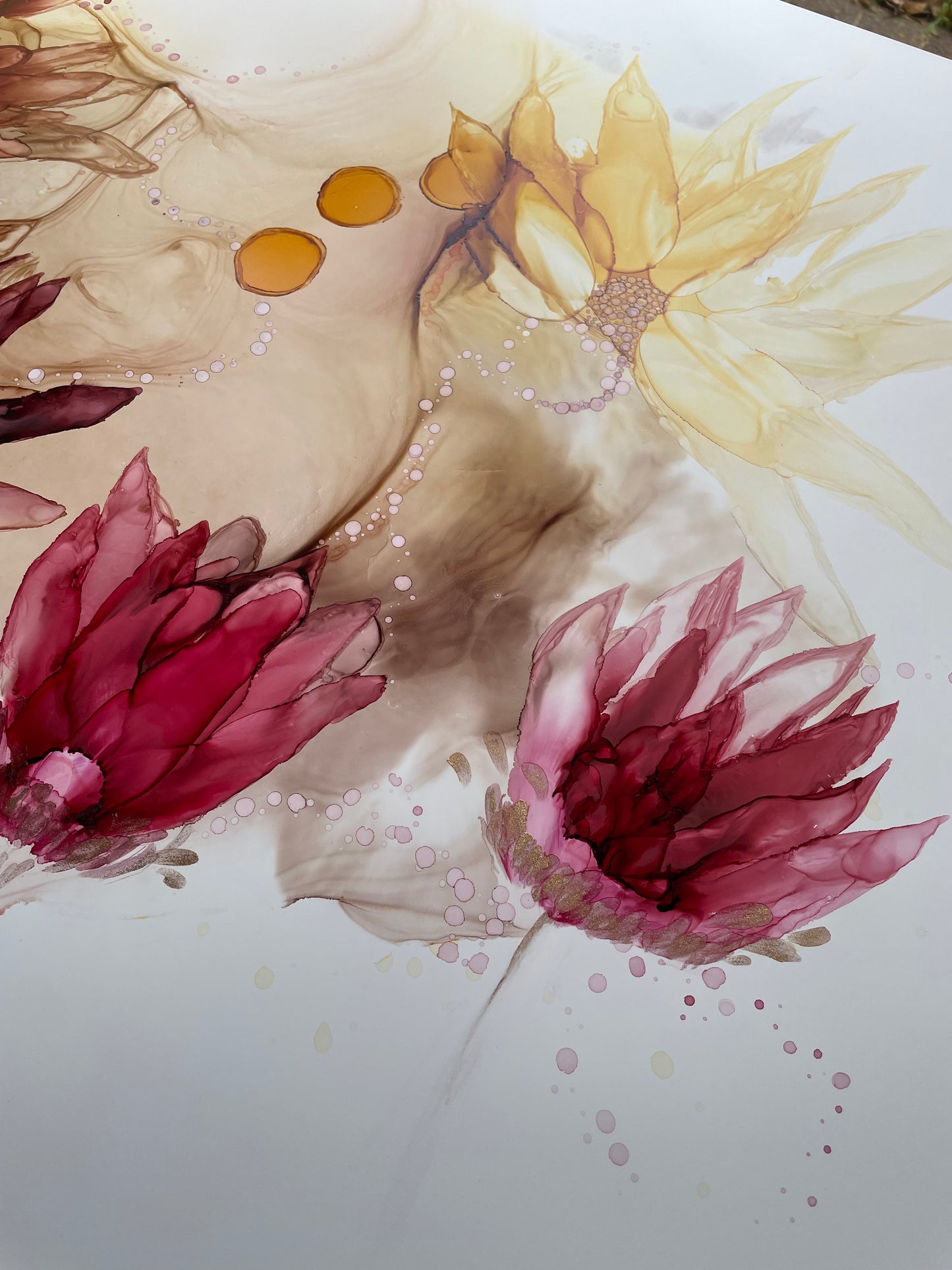 Autumn Splendor - Original floral painting in Autumn colors