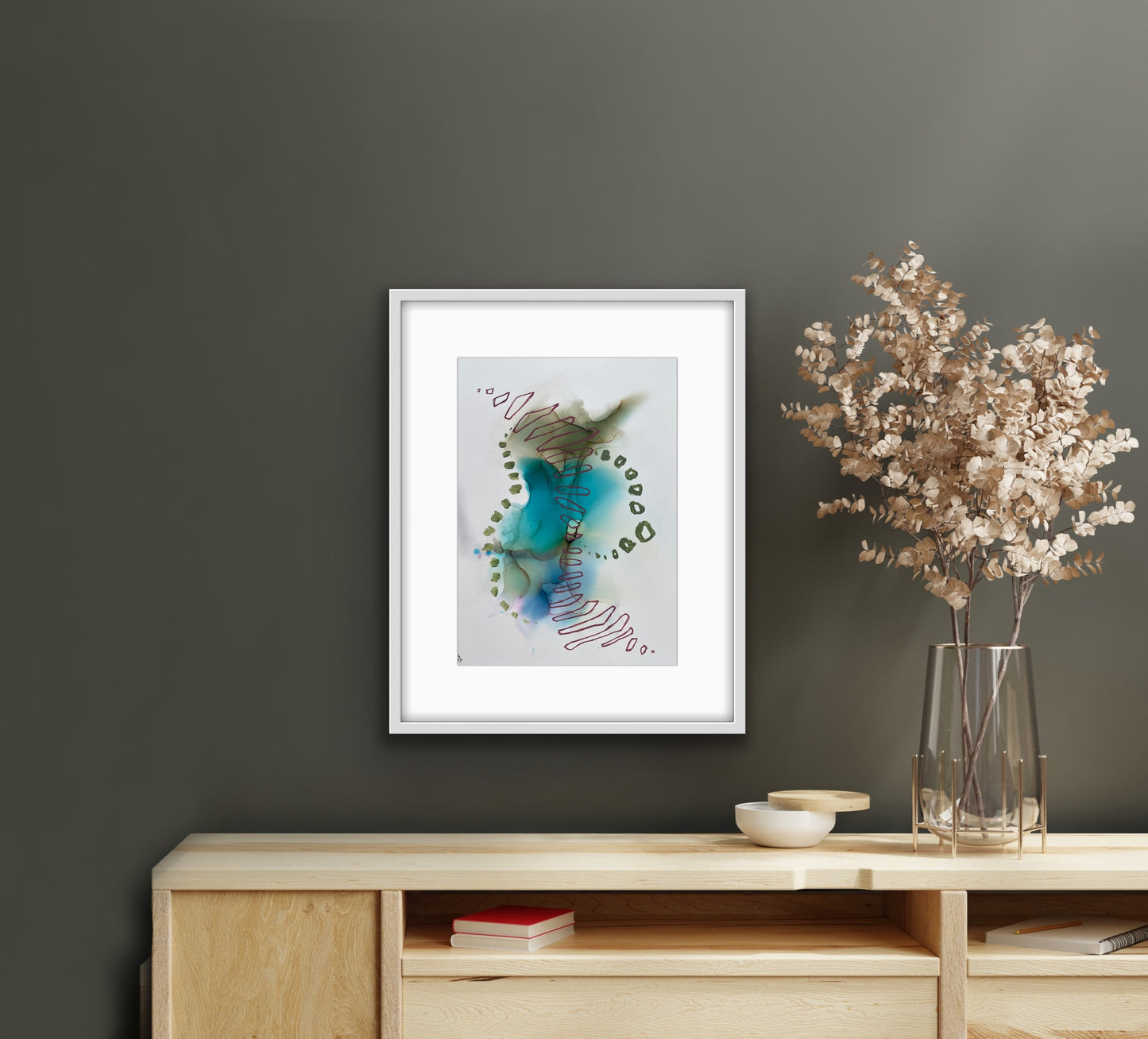 Blue lagoon - Abstract Coastal-Inspired Painting