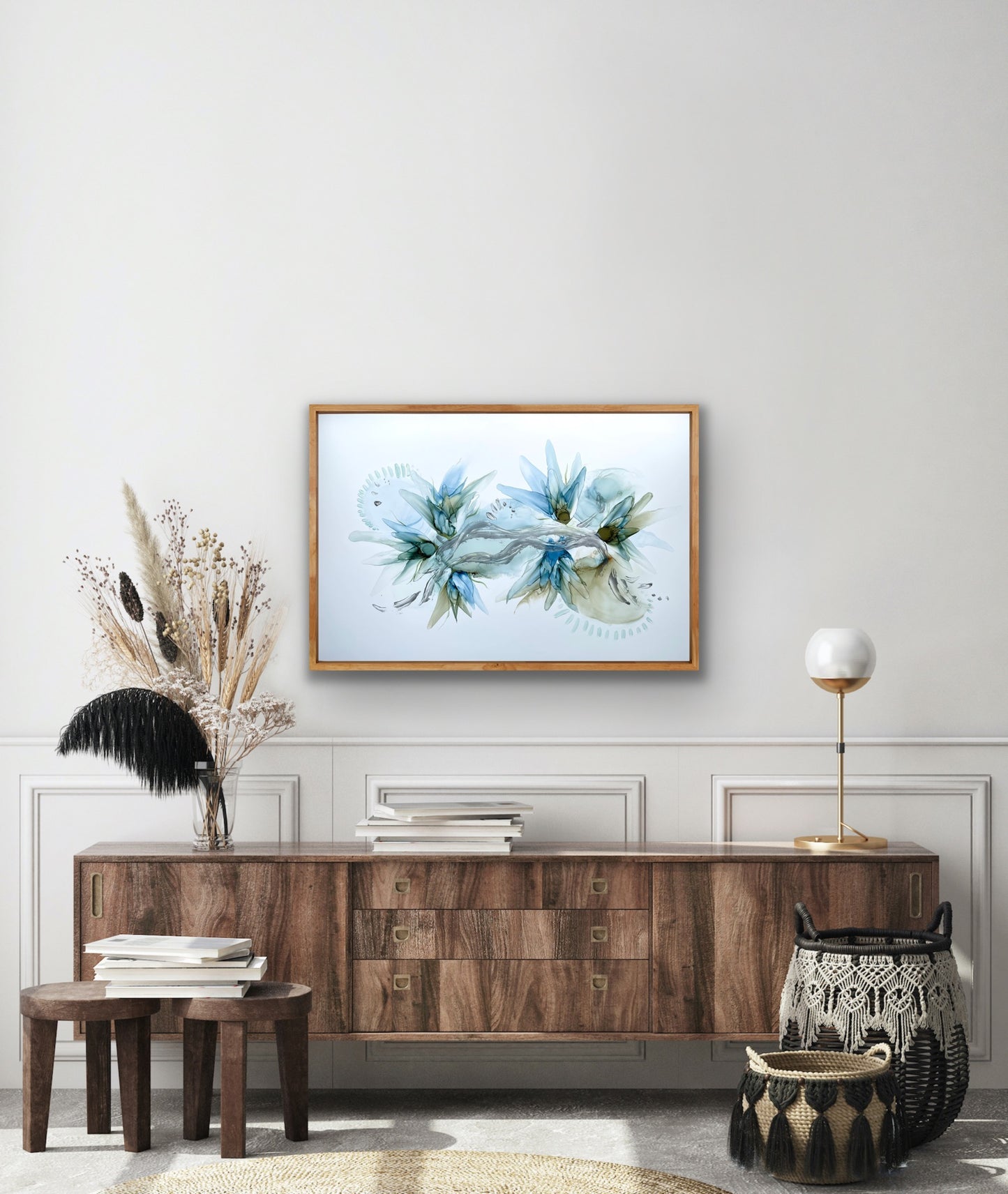 In The Gentle Breeze | Ethereal Alcohol Ink & Acrylic Painting