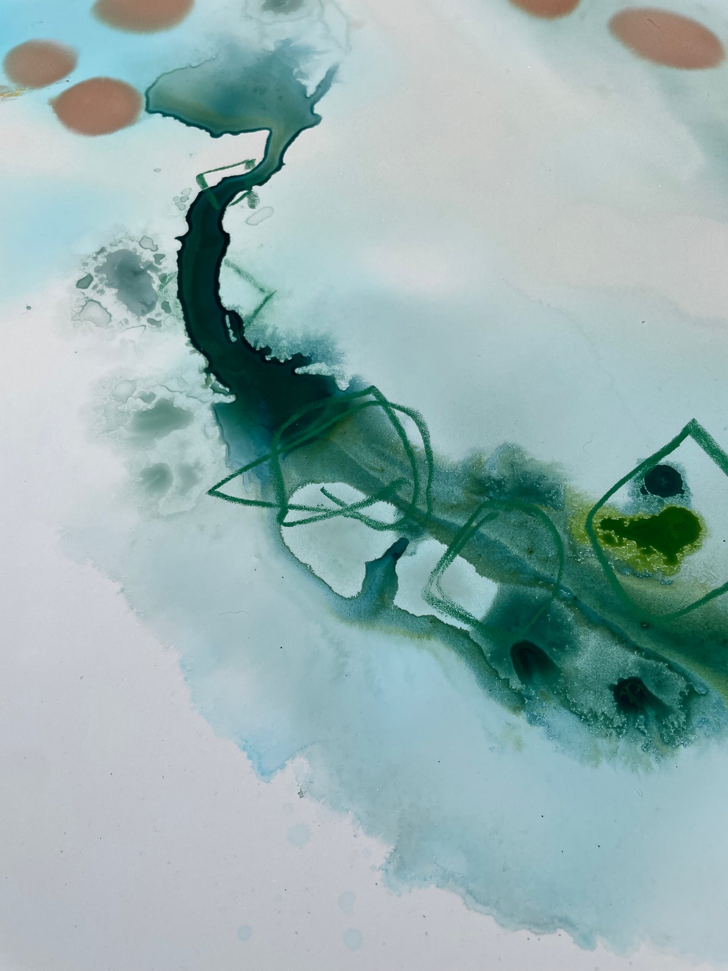 Stepping Stones - Large beach themed serene art piece.