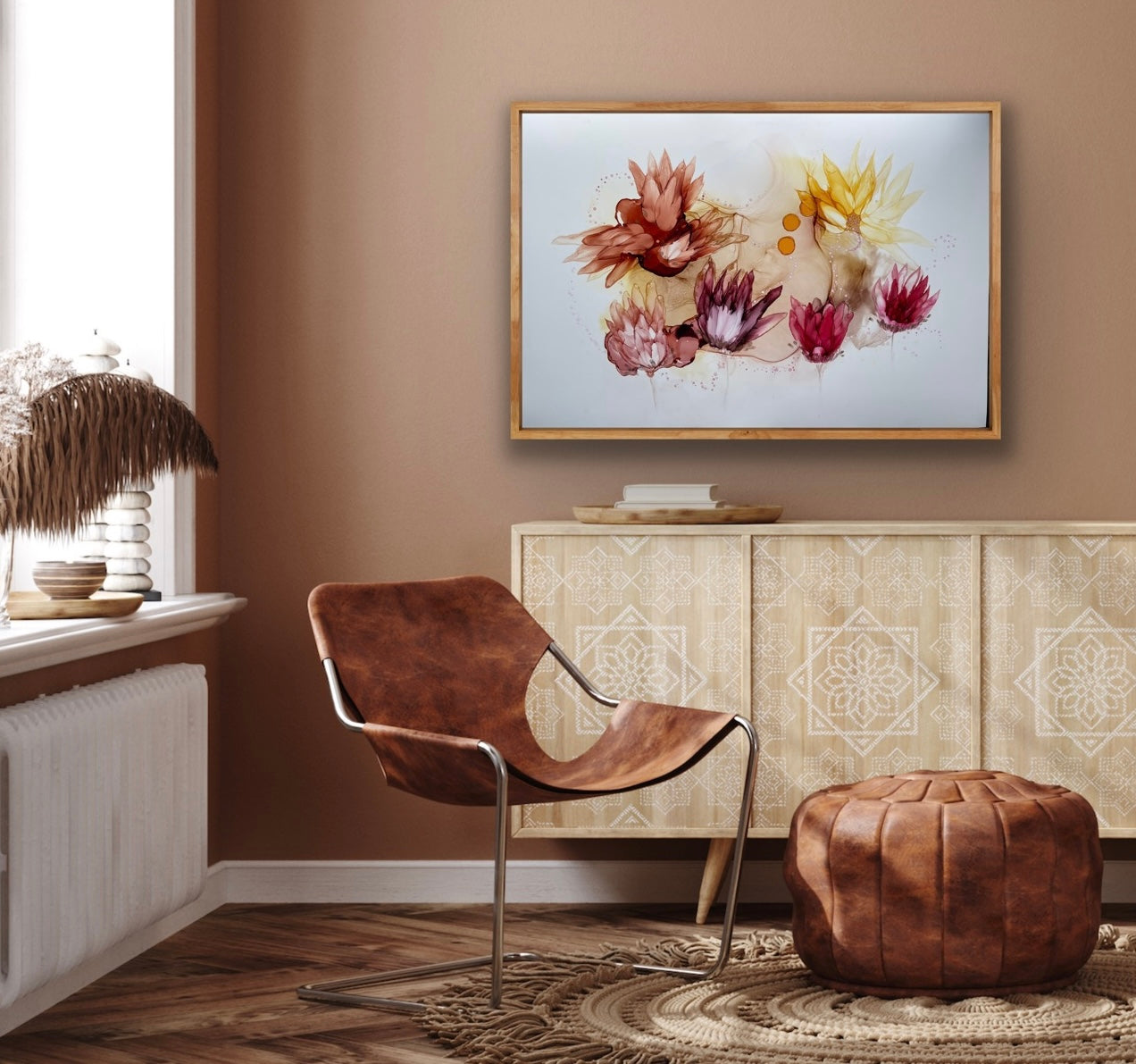 Autumn Splendor - Original floral painting in Autumn colors