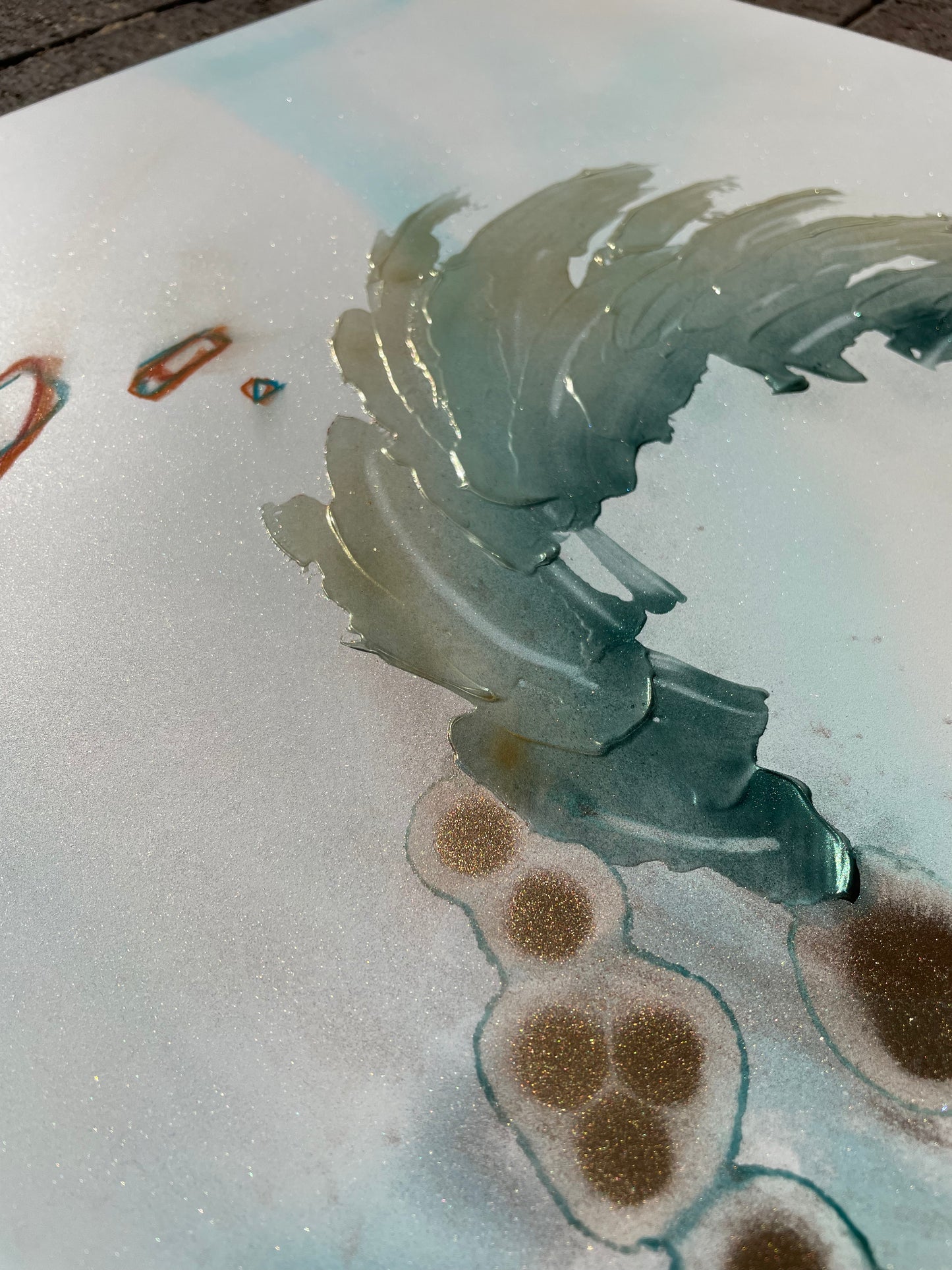 Ocean Breeze - Large beach themed abstract art