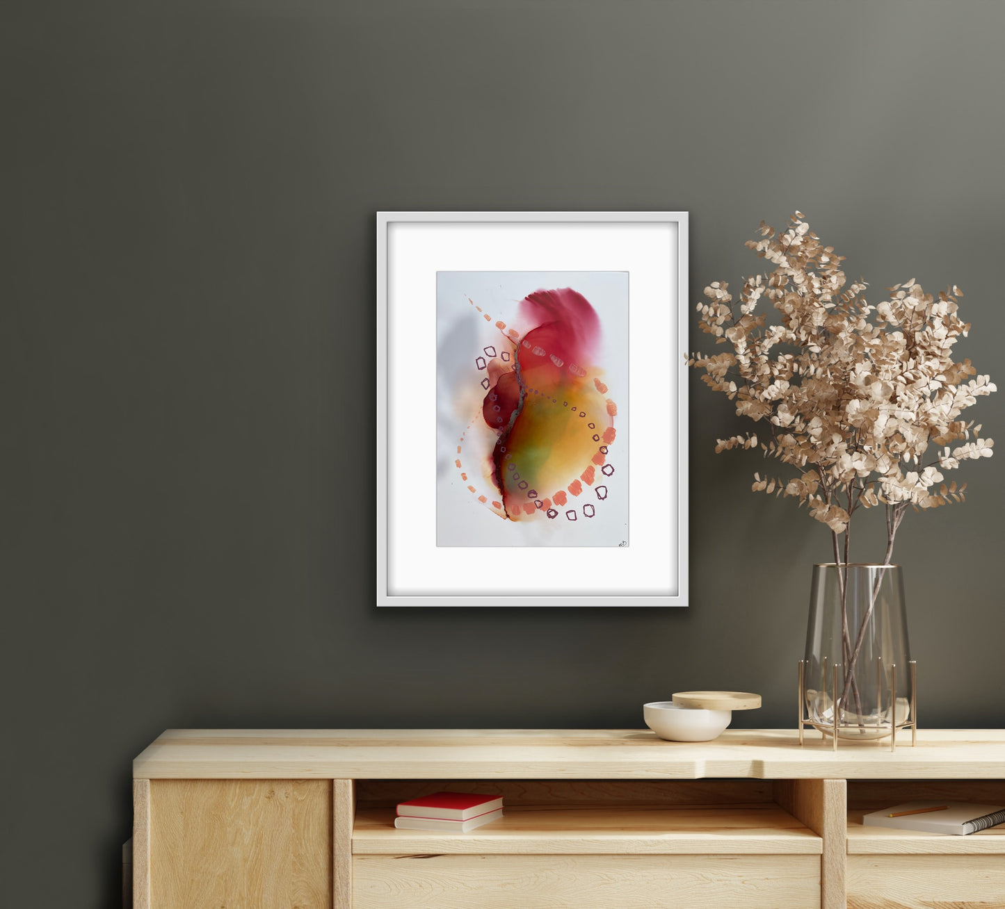 All the pretty sunsets - Abstract Alcohol Ink Art