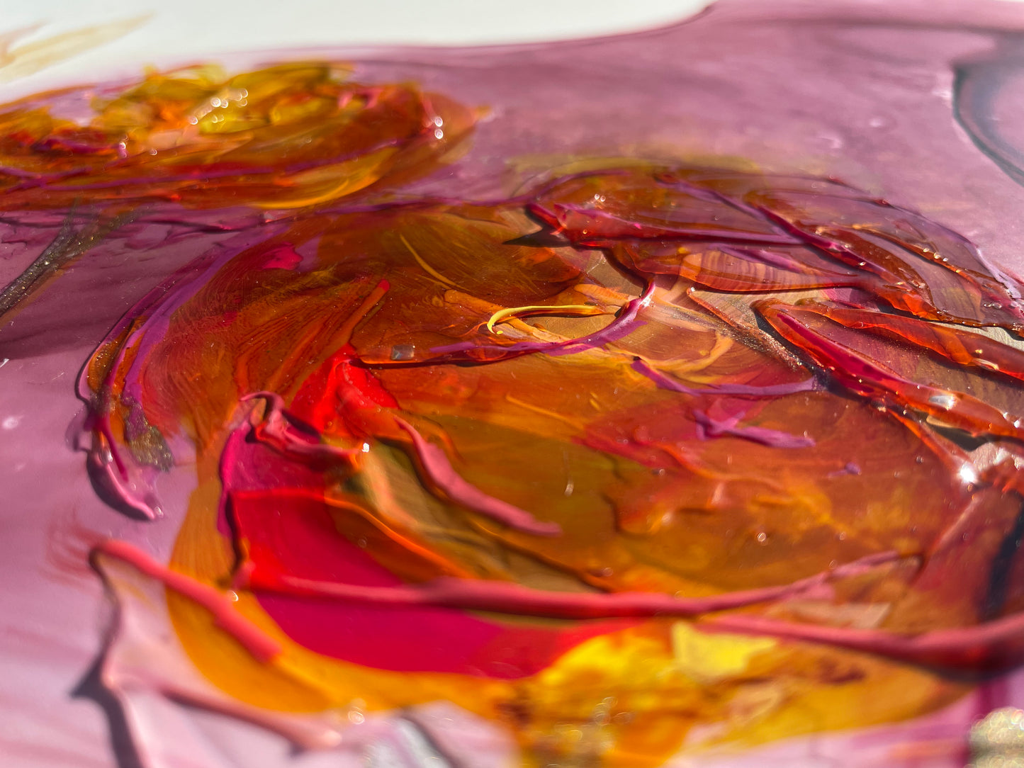 Wildflower at Dusk - abstract floral painting