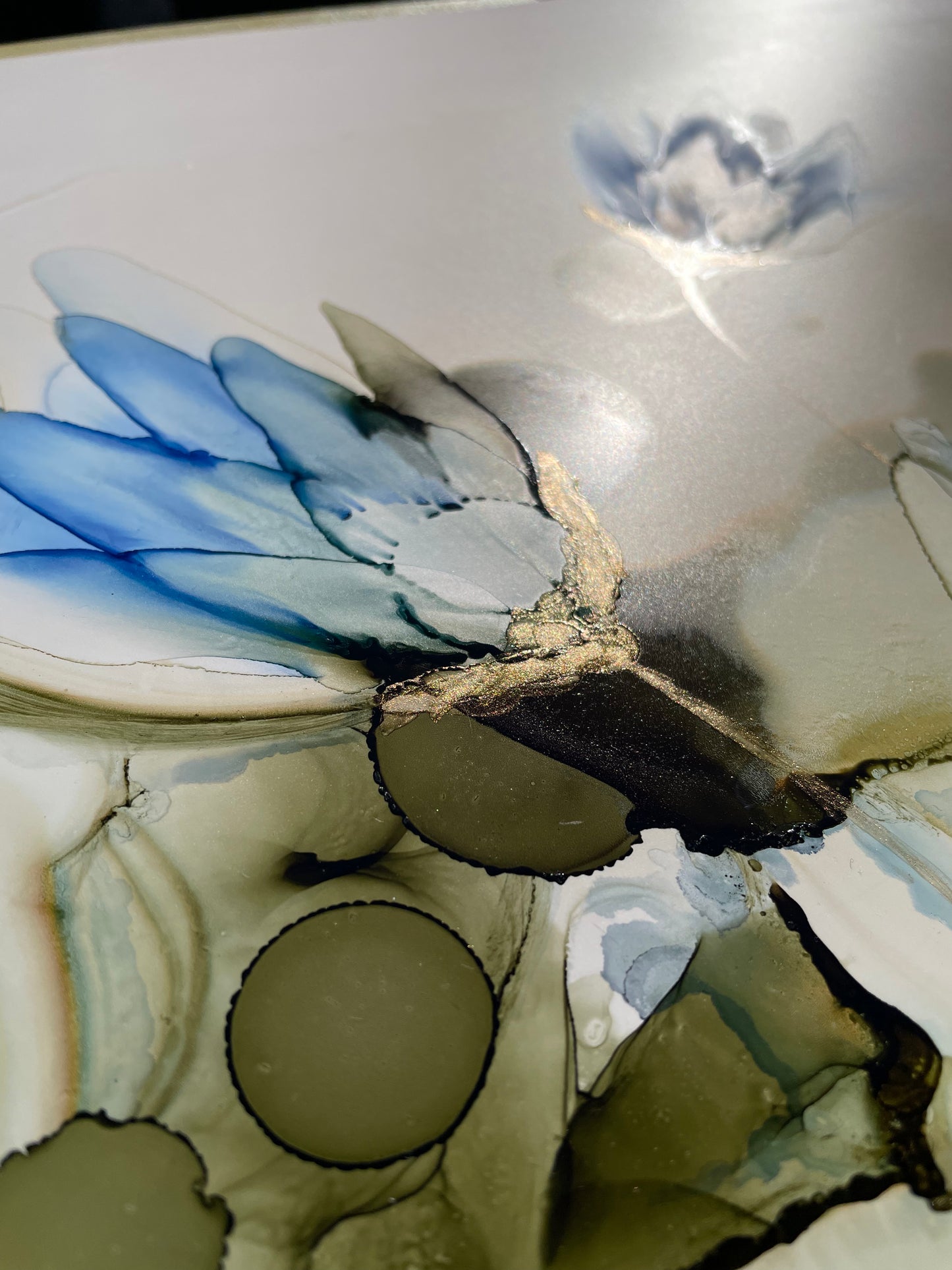 A Garden in Atlantis - Abstract Alcohol Ink Art