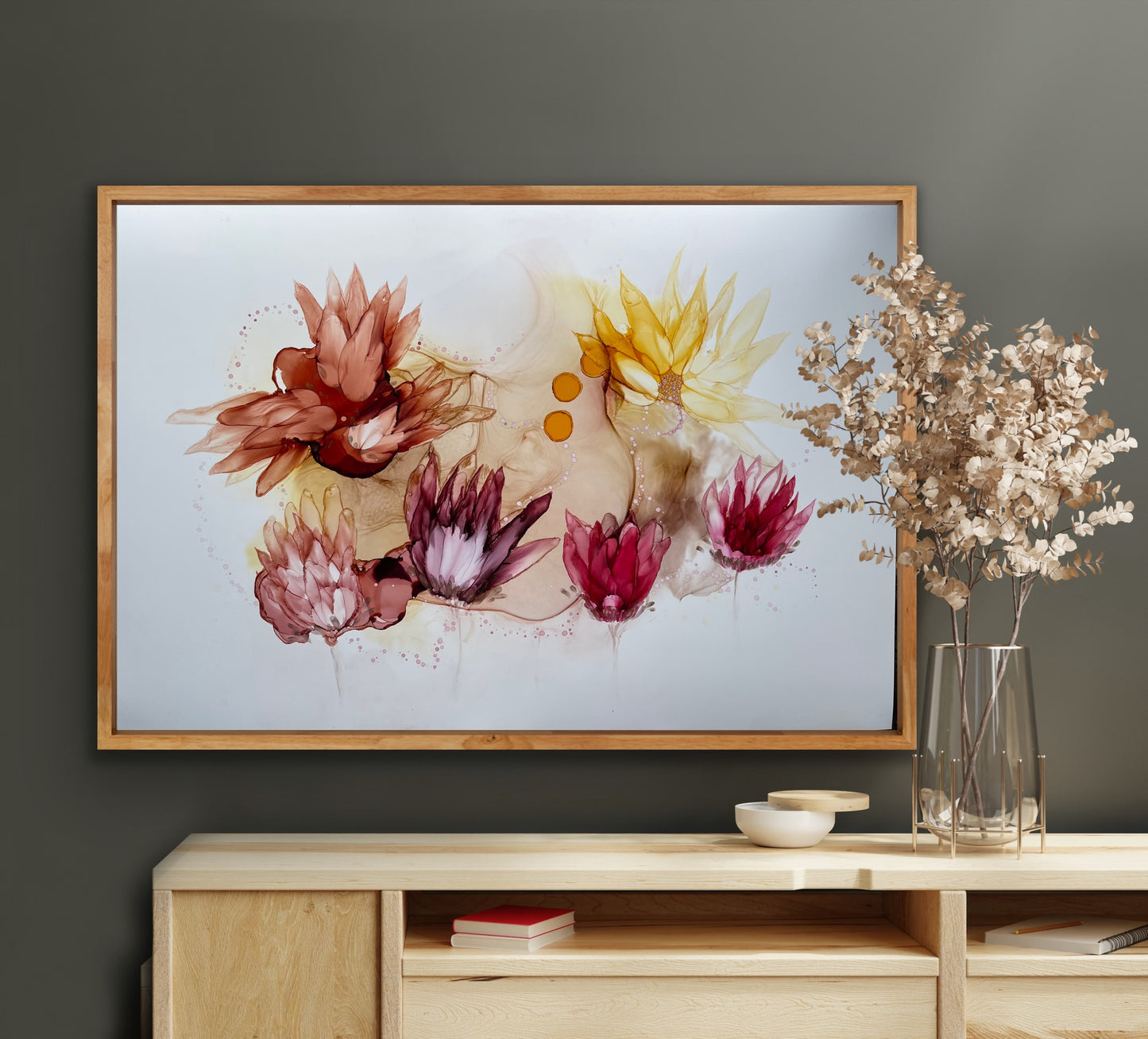 Autumn Splendor - Original floral painting in Autumn colors