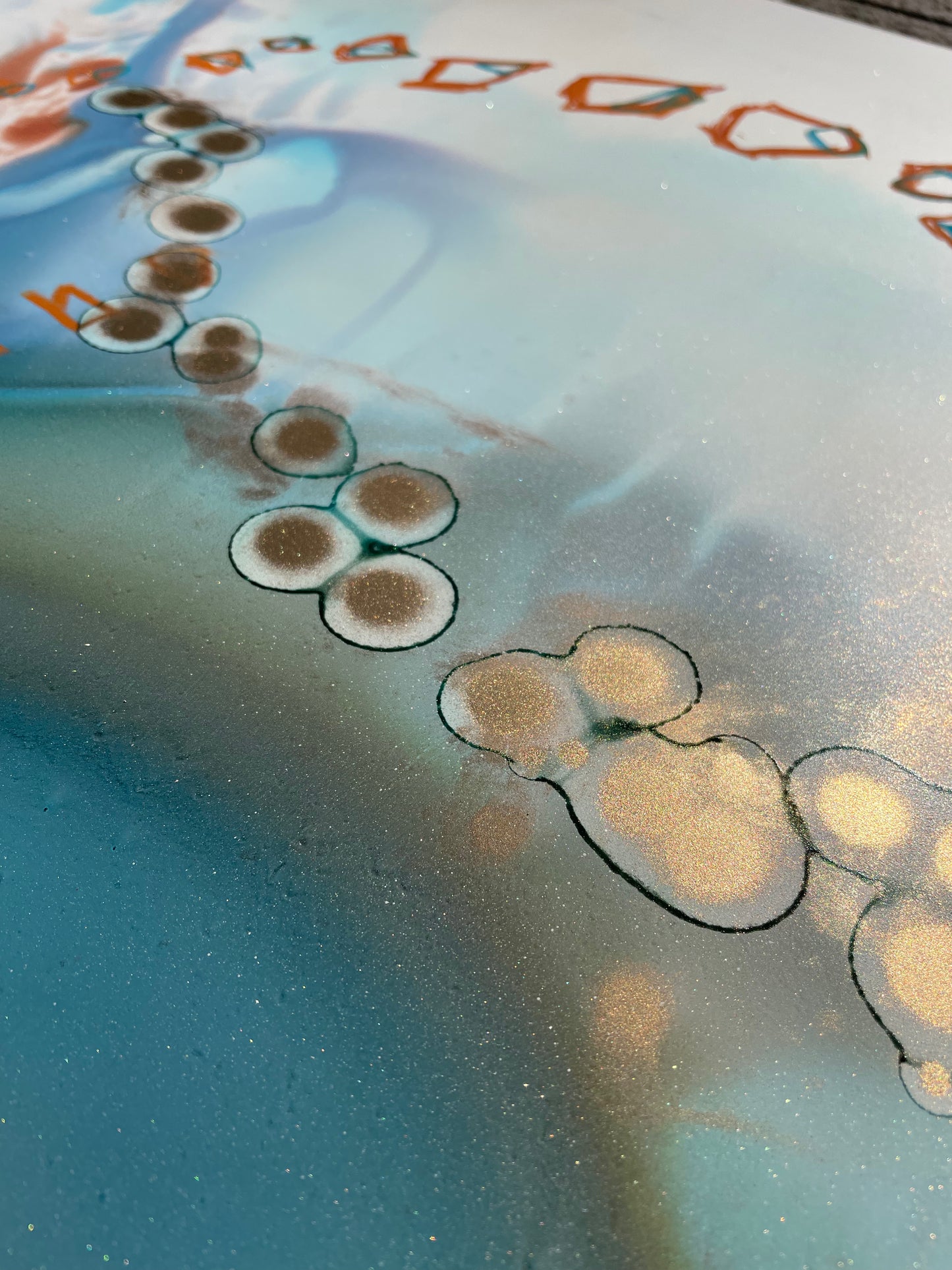 Ocean Breeze - Large beach themed abstract art