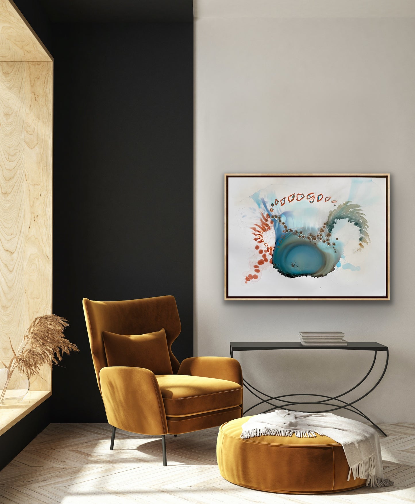 Ocean Breeze - Large beach themed abstract art