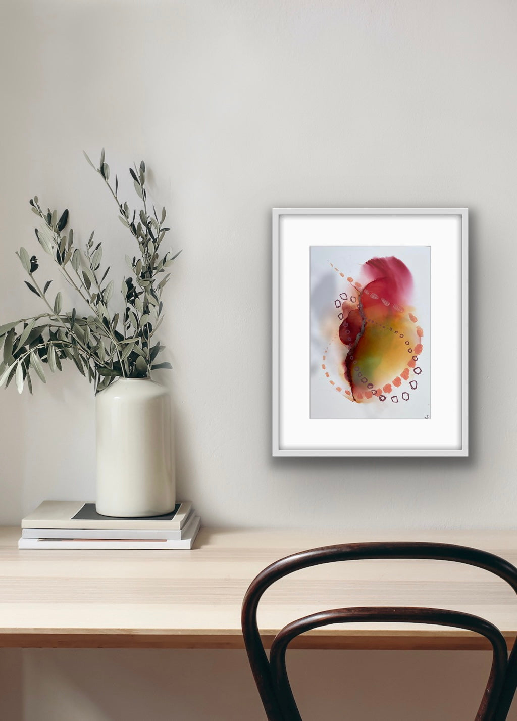 All the pretty sunsets - Abstract Alcohol Ink Art
