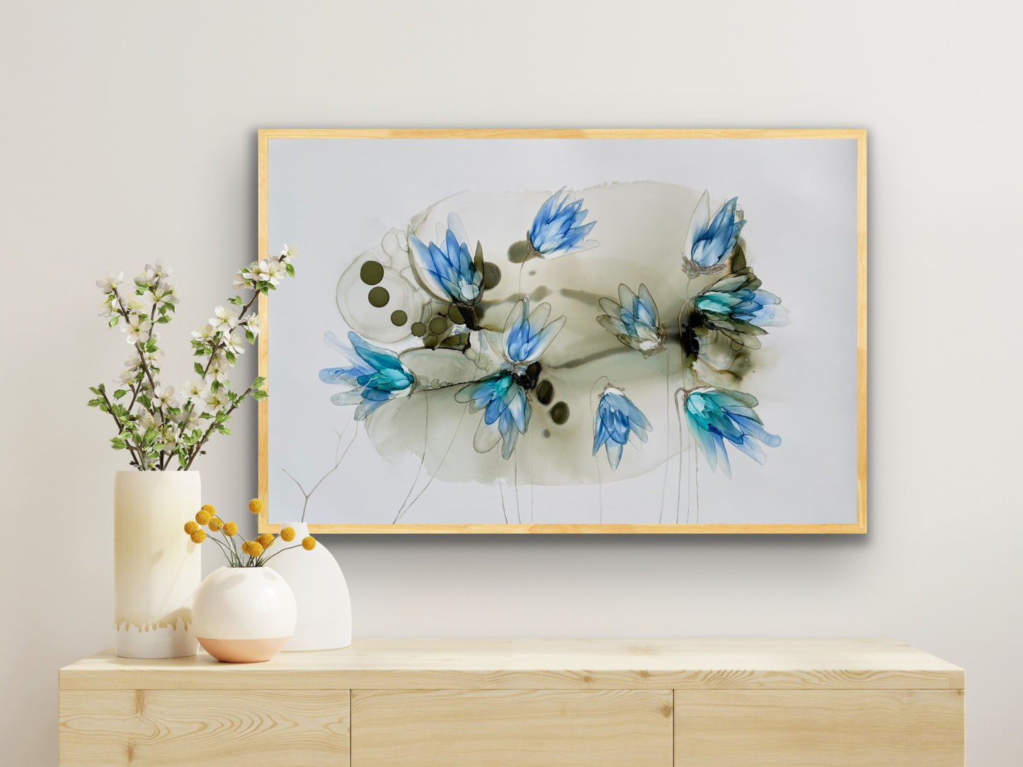 A Garden in Atlantis - Abstract Alcohol Ink Art