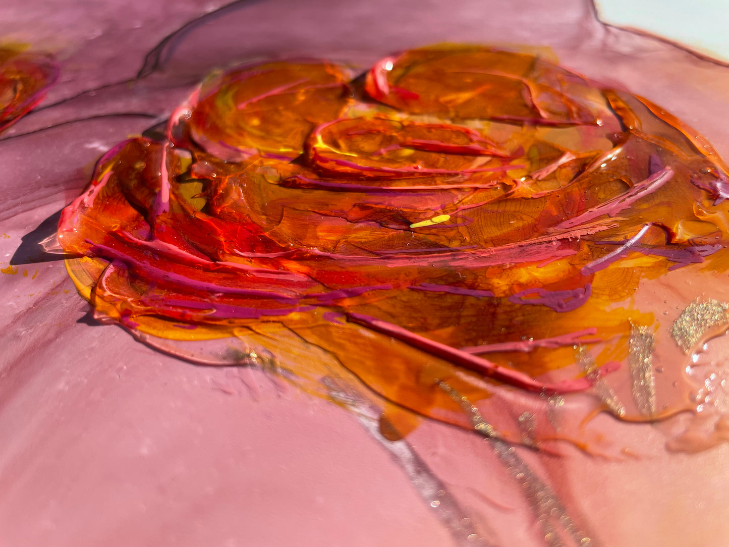Wildflower at Dusk - abstract floral painting