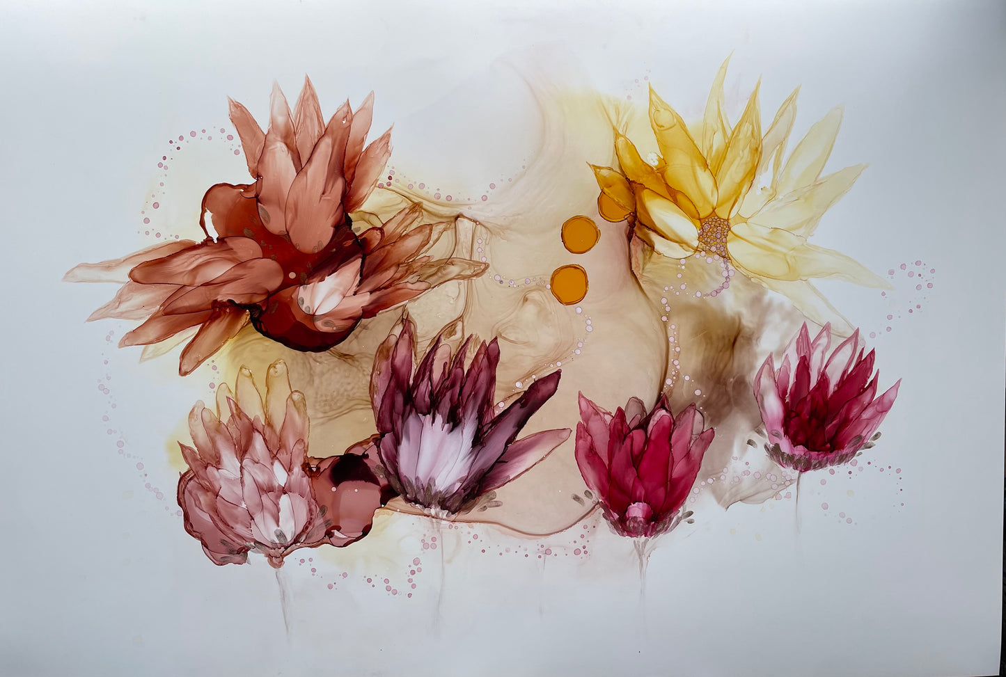 Autumn Splendor - Original floral painting in Autumn colors