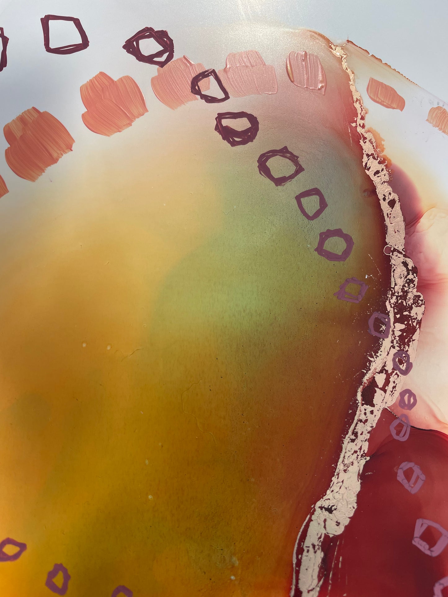 All the pretty sunsets - Abstract Alcohol Ink Art