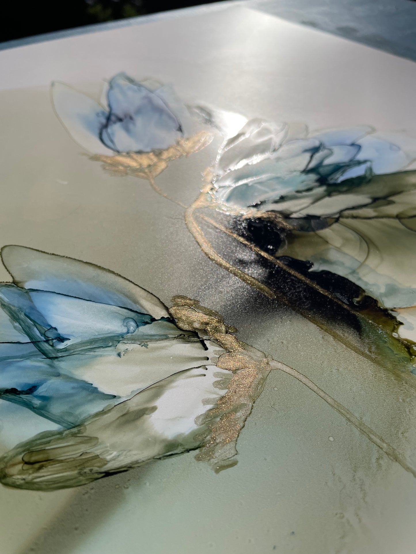 A Garden in Atlantis - Abstract Alcohol Ink Art