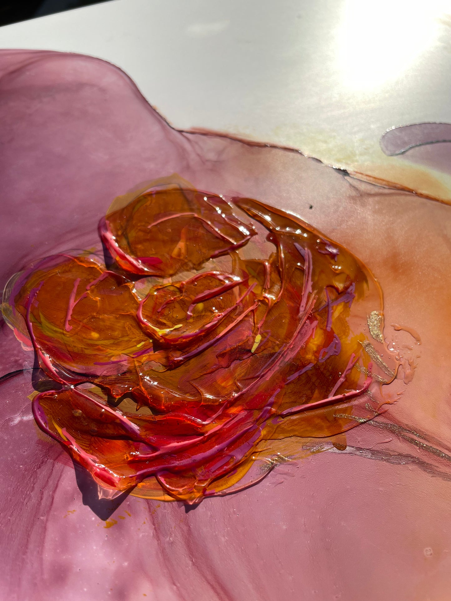 Wildflower at Dusk - abstract floral painting