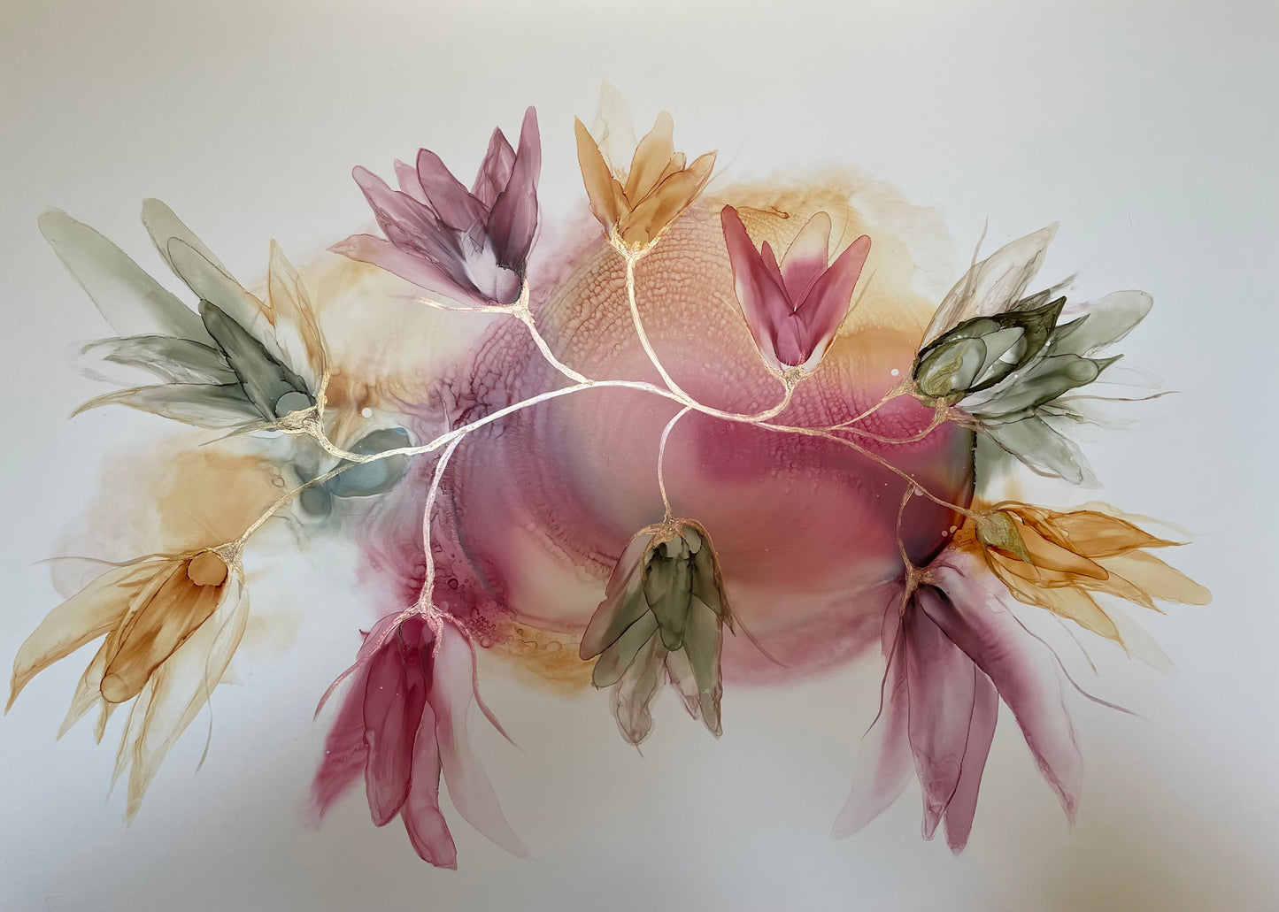 First light - Original alcohol ink painting