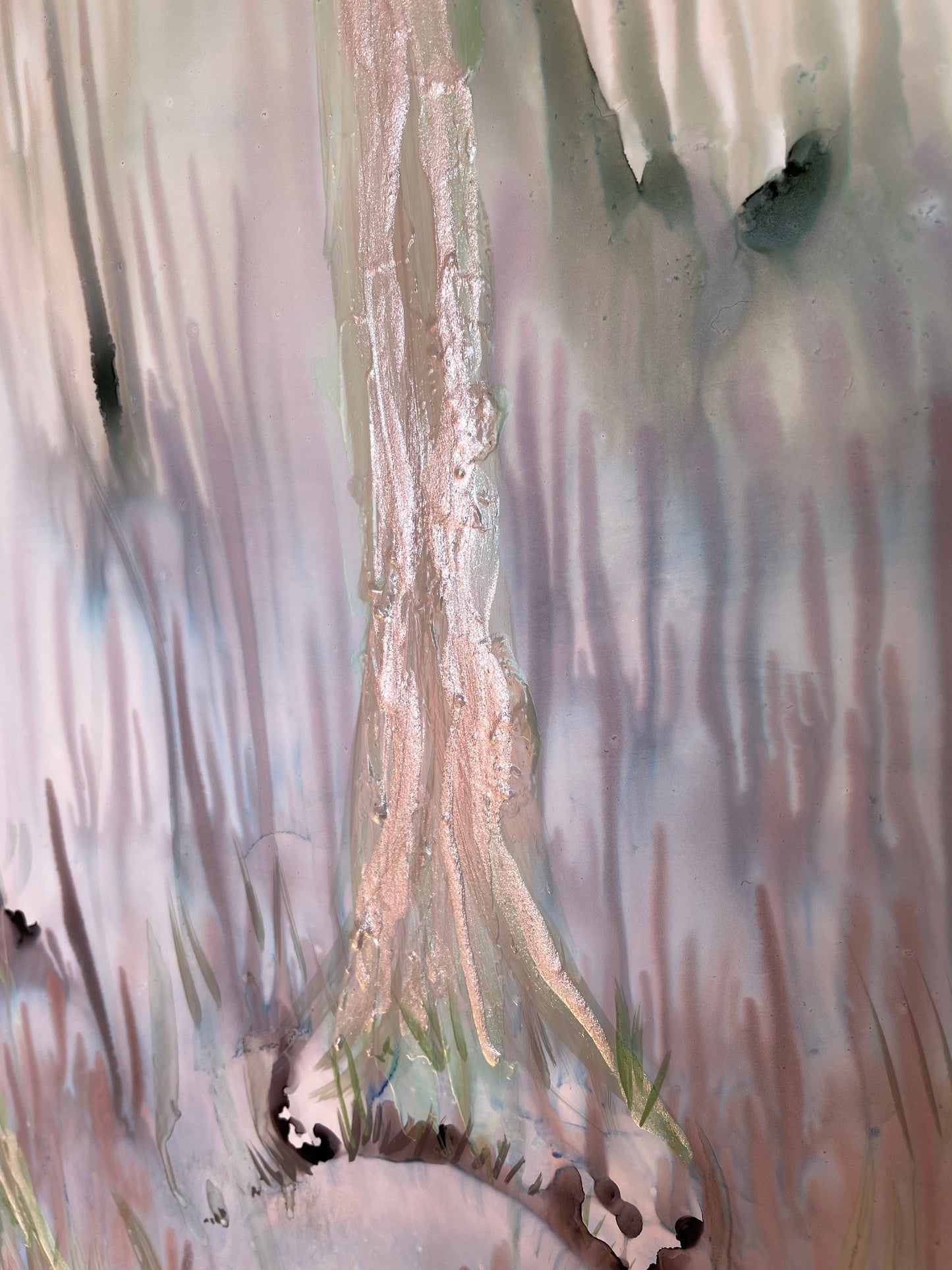 Ghost Gums - Original abstract forest painting