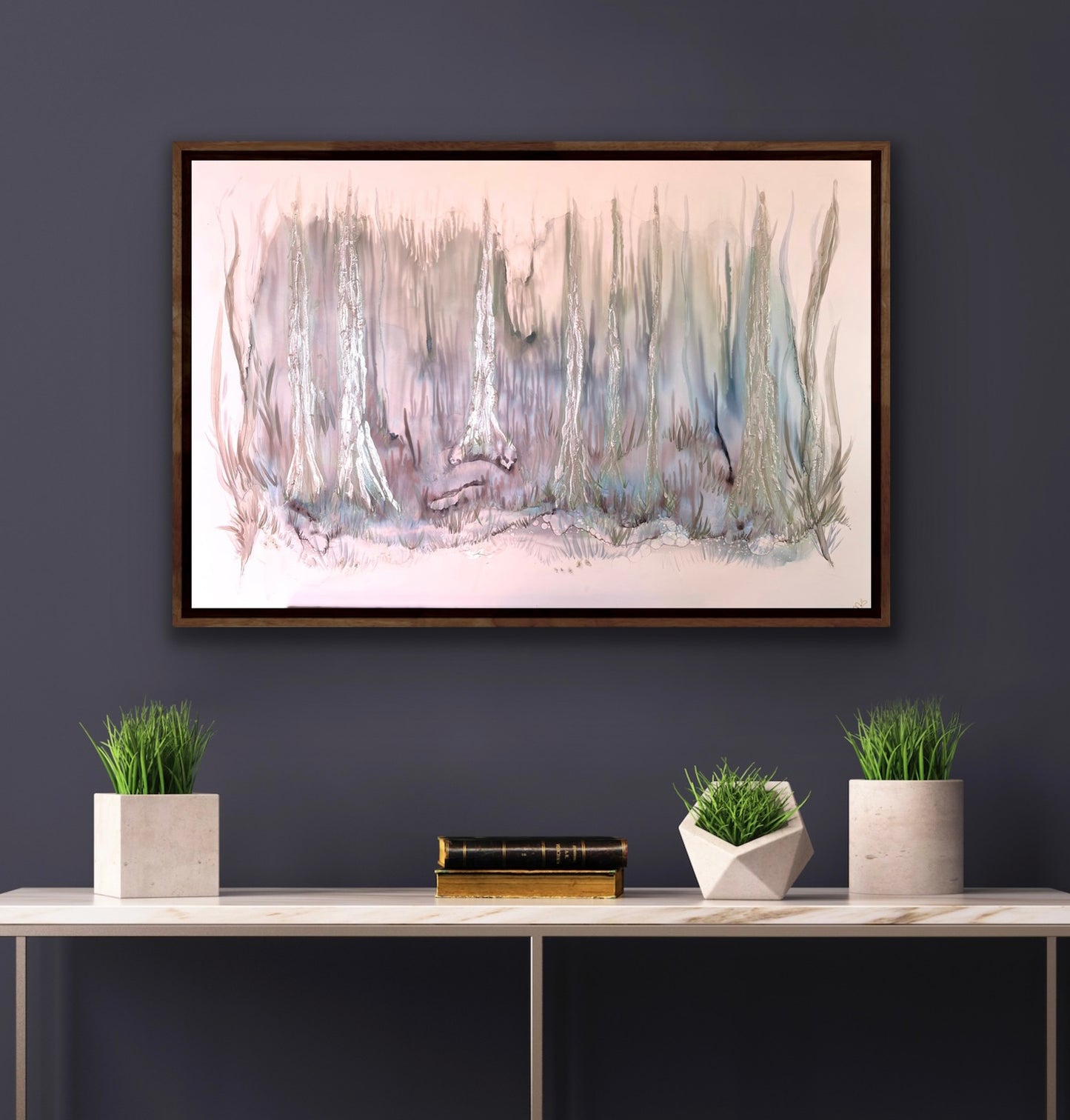 Ghost Gums - Original abstract forest painting