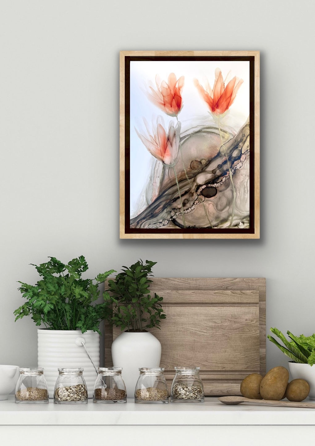 Grounded - Nature inspired abstract artwork