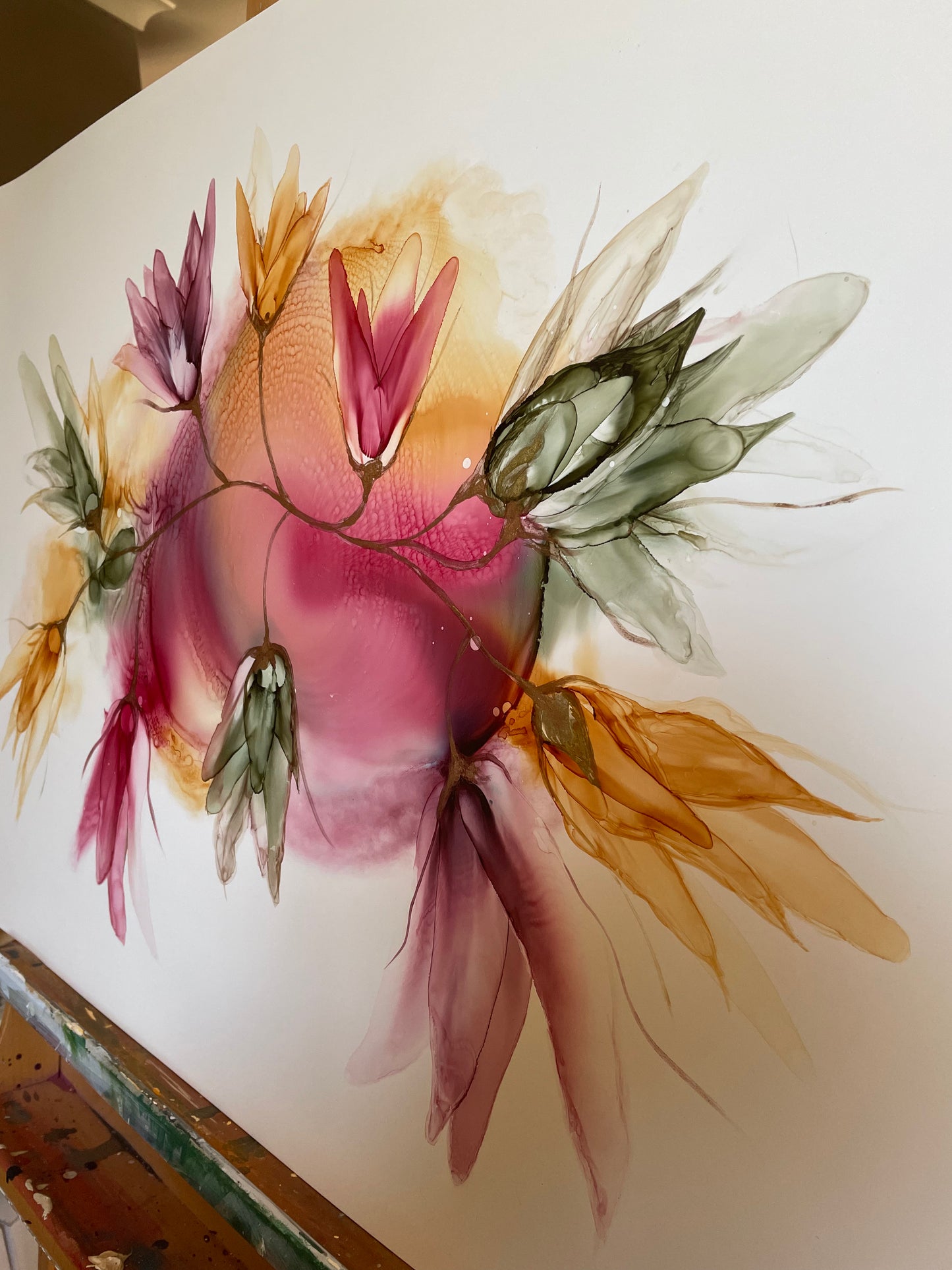 First light - Original alcohol ink painting