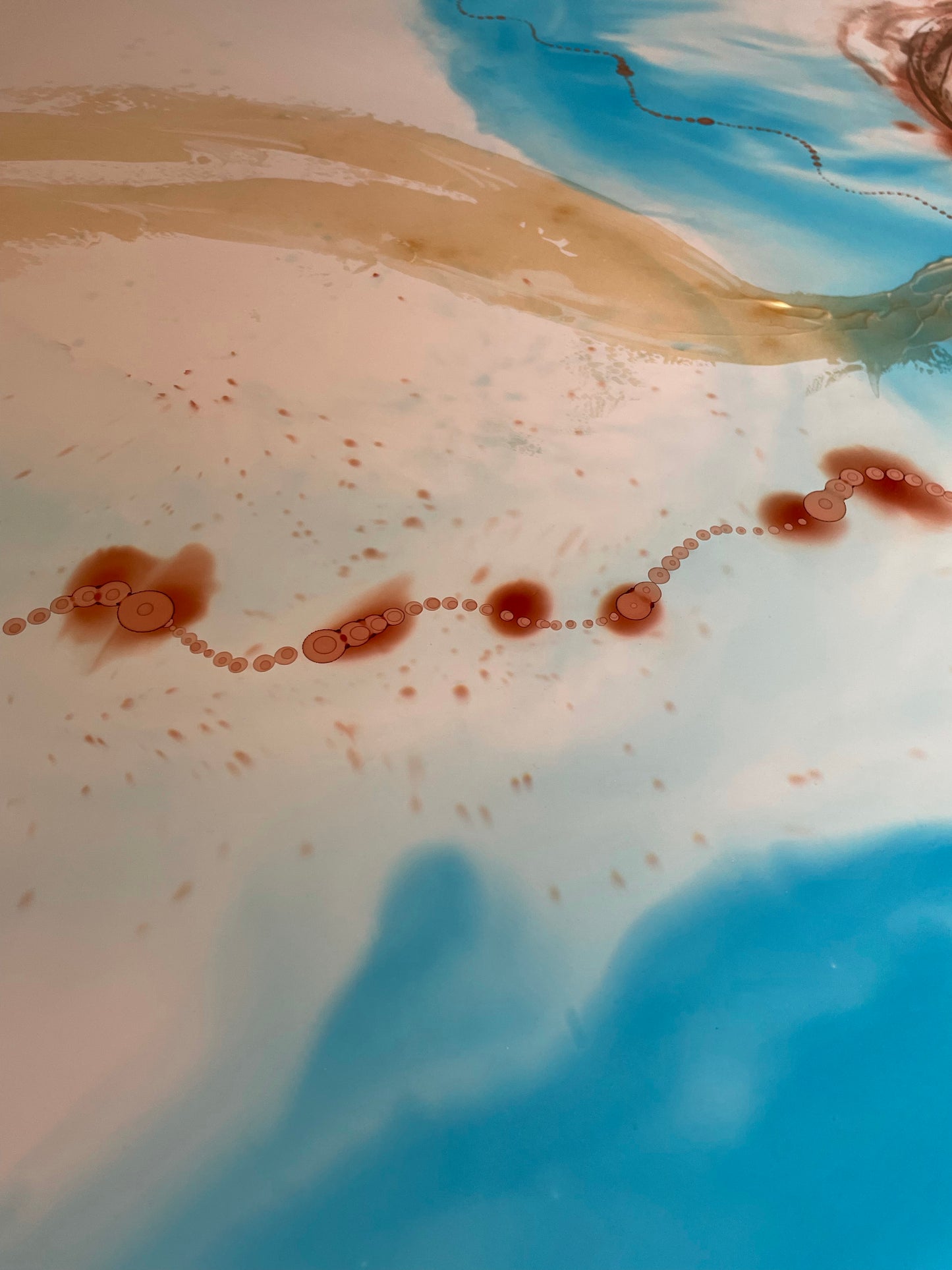 Neptune’s Necklace. Ocean inspired artwork