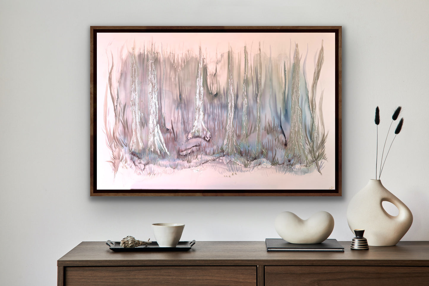 Ghost Gums - Original abstract forest painting