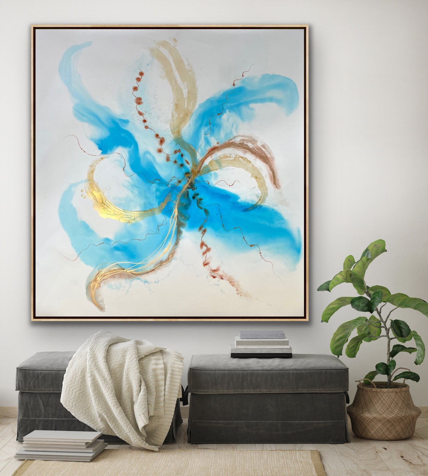 Neptune’s Necklace. Ocean inspired artwork