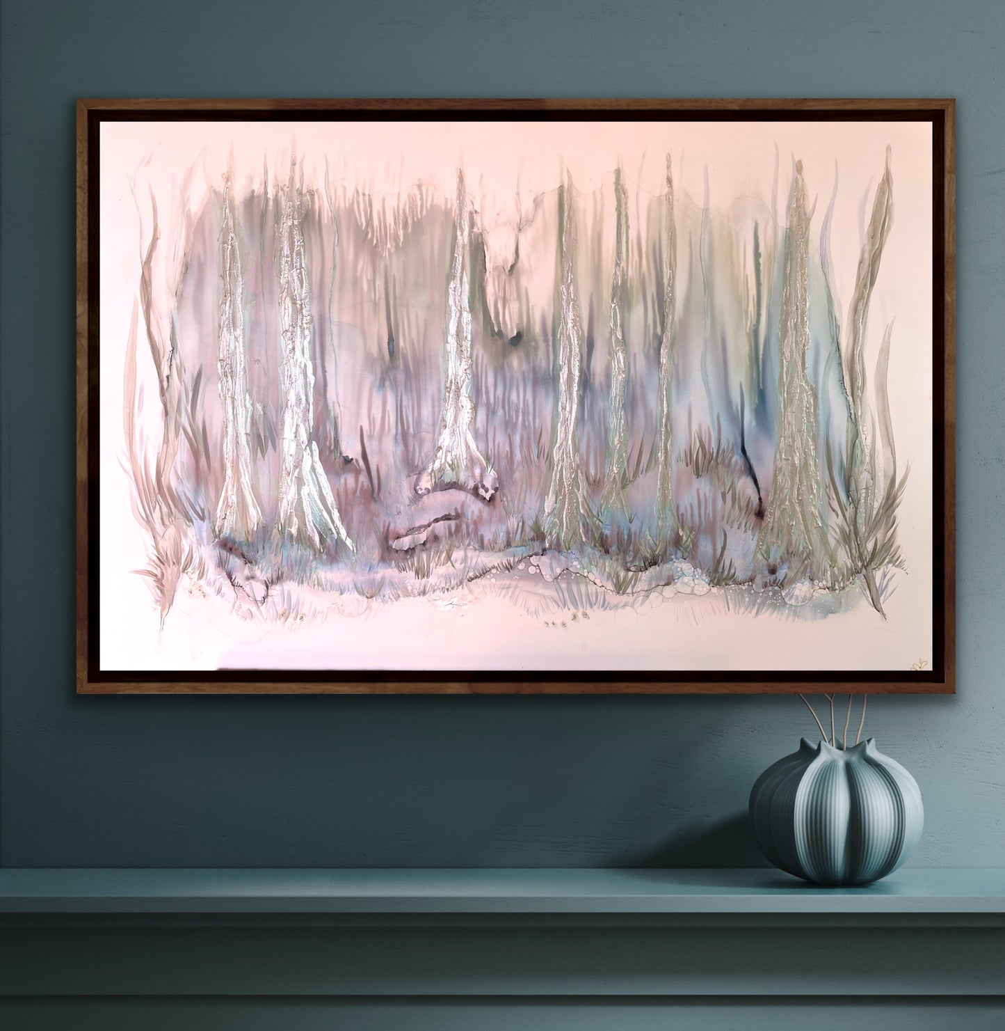 Ghost Gums - Original abstract forest painting