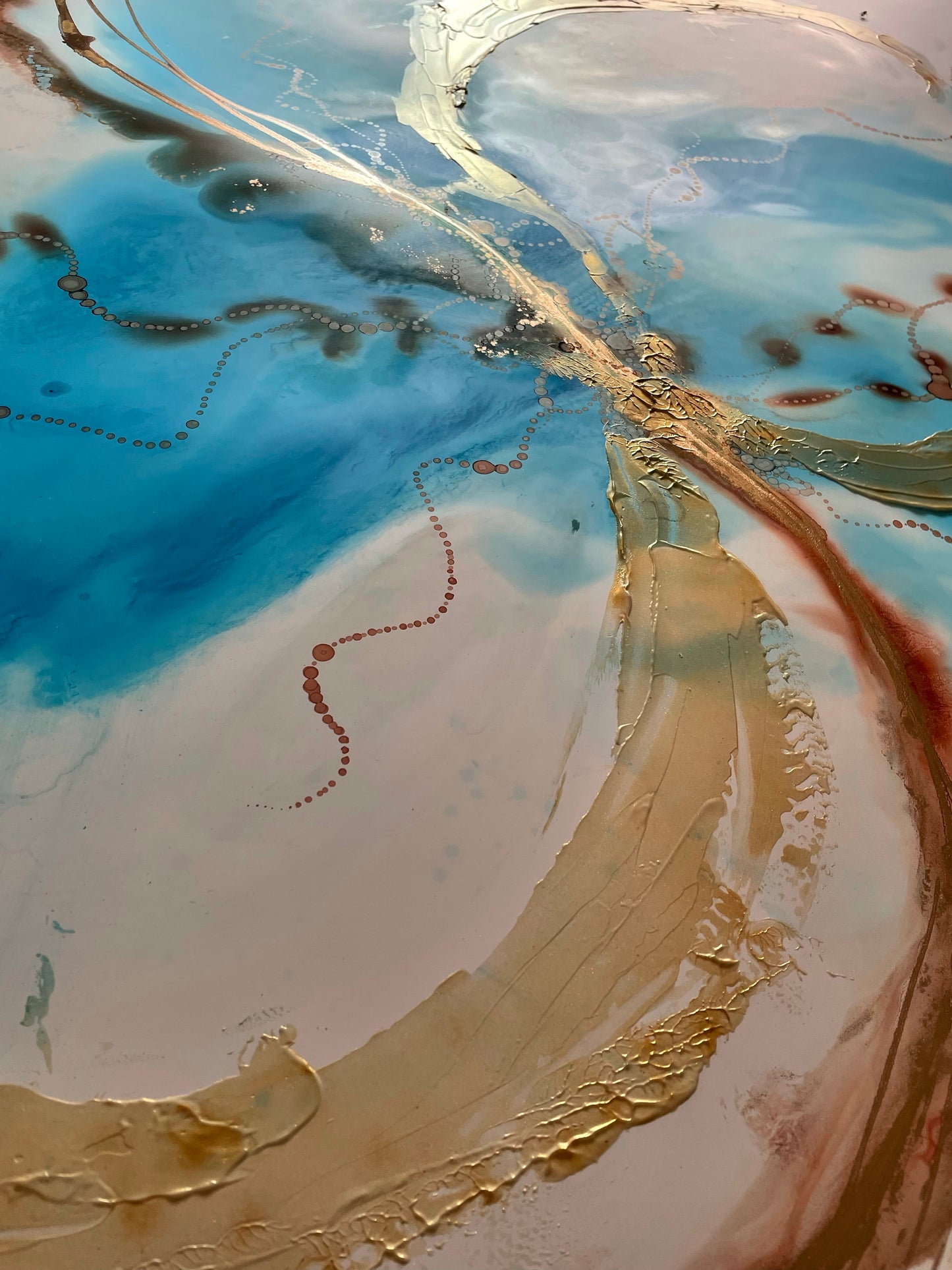 Neptune’s Necklace. Ocean inspired artwork