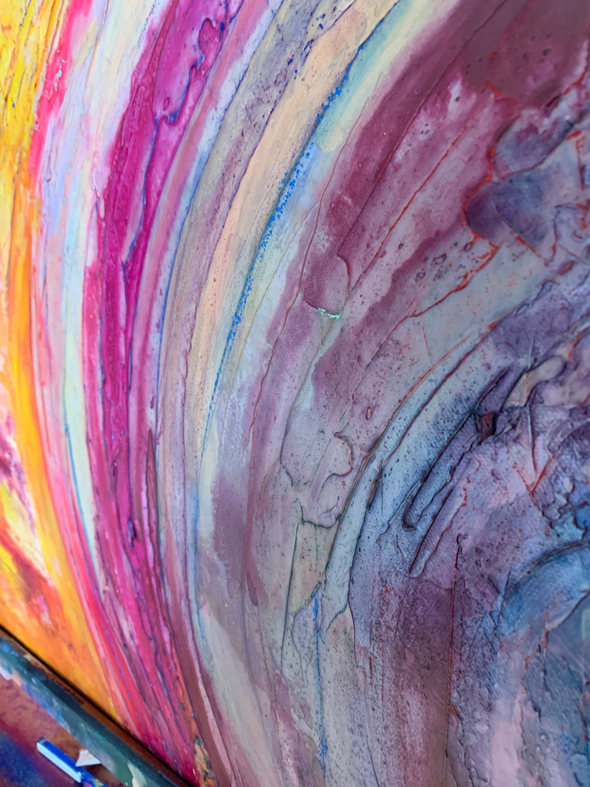 In Turmoil Abstract painting on canvas- Original abstract art - Wall a – Aesthetic Alchemy Art