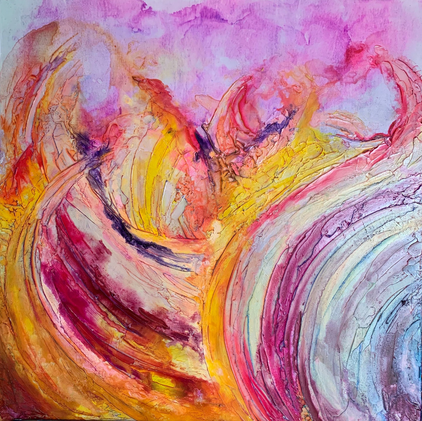 ‘In Turmoil’ Abstract painting on canvas- Original abstract art - Wall art - Aesthetic Alchemy Art
